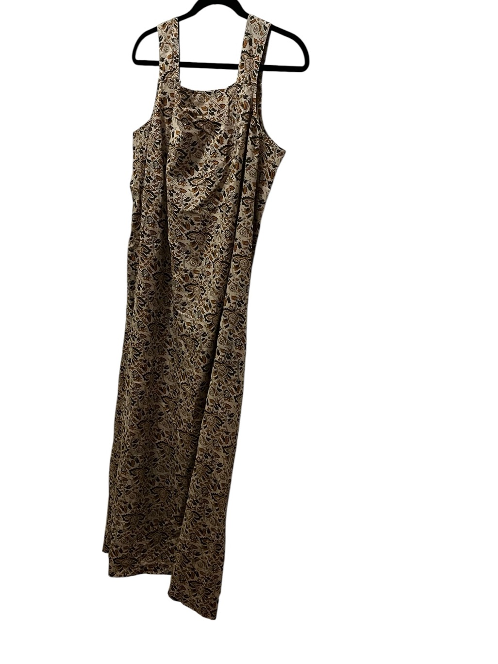 Pure Jill J. Jill Tan Green Neutral Maxi Dress 100% Linen New Nwt Xl Retail $139